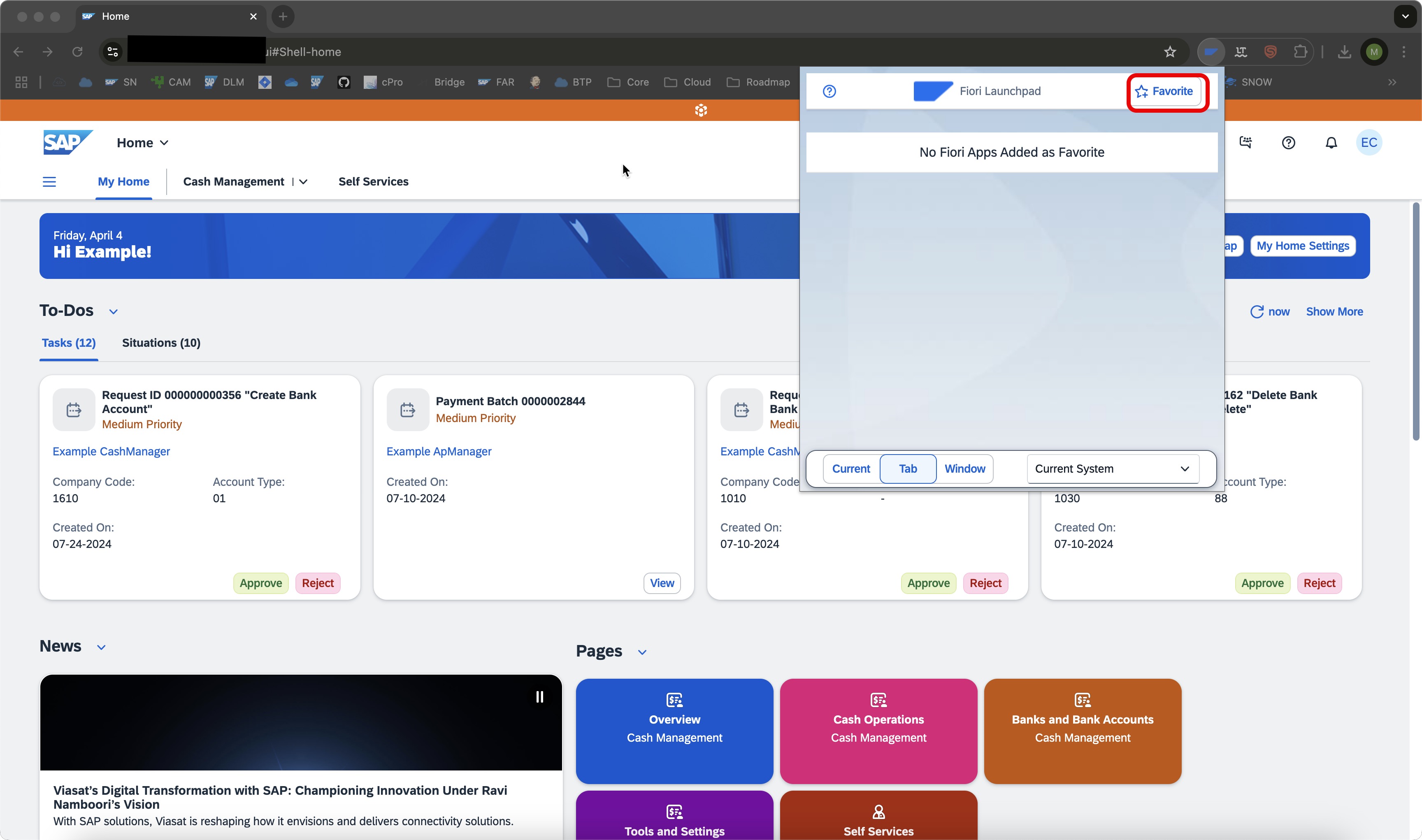 Popup - Main View