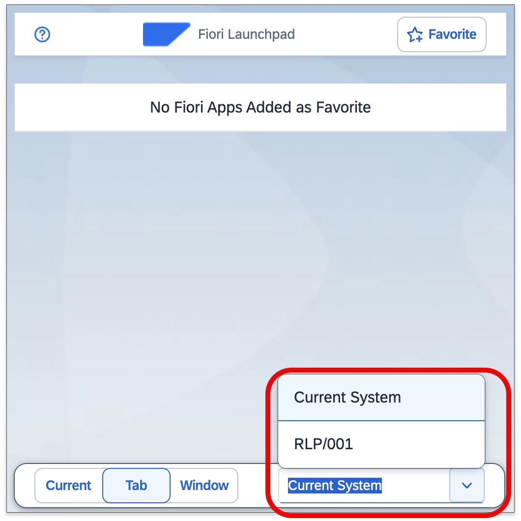 Popup - System Dropdown